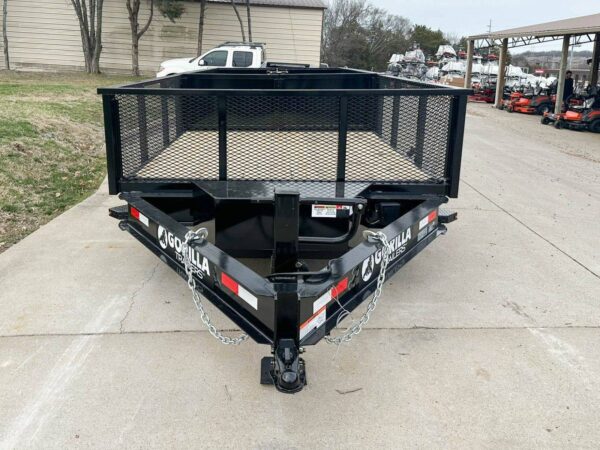 7x20 Hybrid Utility Dump Trailer 2ft Sides with Box (2) 7K Axles No Side Gate - Image 2