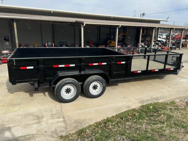 7x20 Hybrid Utility Dump Trailer 2ft Sides with Box (2) 7K Axles No Side Gate - Image 9