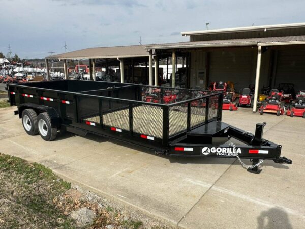 7x20 Hybrid Utility Dump Trailer 2ft Sides with Box (2) 7K Axles No Side Gate - Image 11