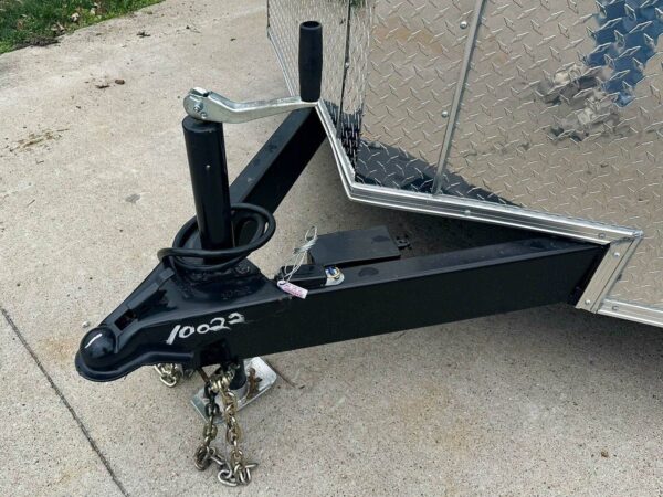 7x16 Silver V-Nose Enclosed Trailer (2) 3,500lb Axles 7ft Interior - Image 13