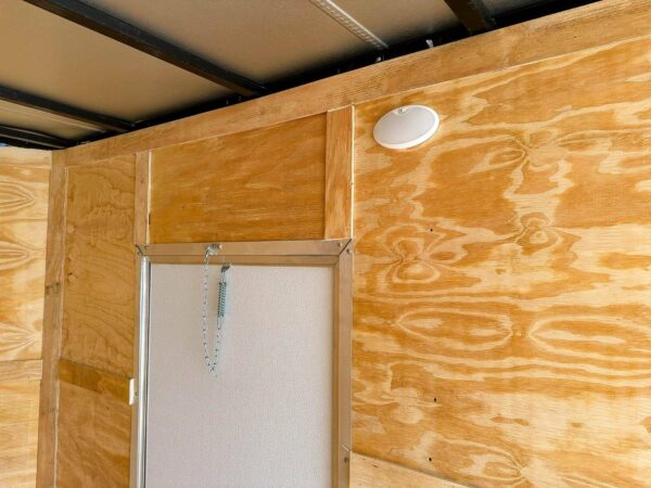 7x16 White V-Nose Enclosed Trailer (2) 3,500lb Axles 7ft Interior - Image 19