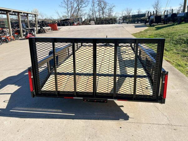 6'4" x 12 Powder Coated Dovetail Utility Trailer 3500lb Axle Powder Coated - Image 7