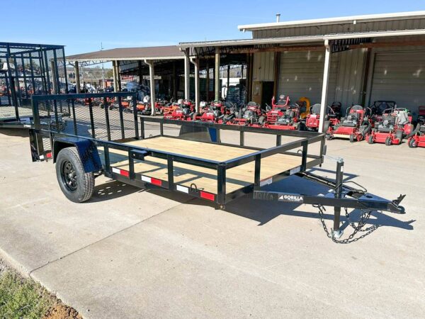 6'4" x 12 Powder Coated Dovetail Utility Trailer 3500lb Axle Powder Coated - Image 10