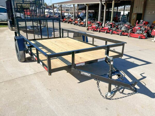 6'4" x 12 Powder Coated Dovetail Utility Trailer 3500lb Axle Powder Coated - Image 11
