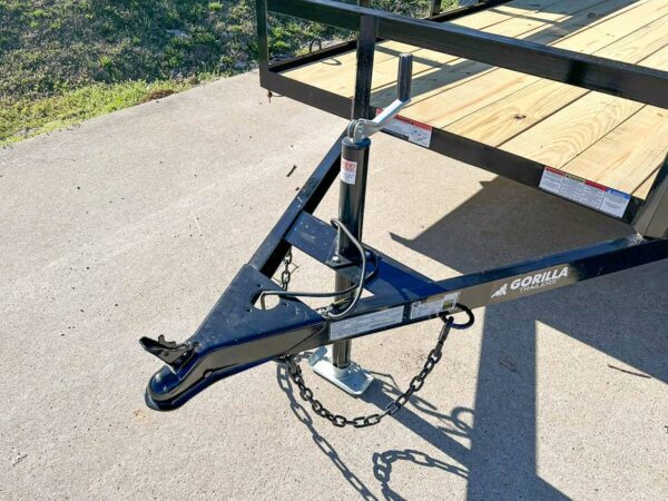 6'4" x 12 Powder Coated Dovetail Utility Trailer 3500lb Axle Powder Coated - Image 12
