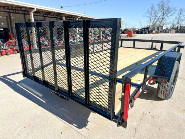 6'4" x 12 Powder Coated Dovetail Utility Trailer 3500lb Axle Powder Coated - Image 14