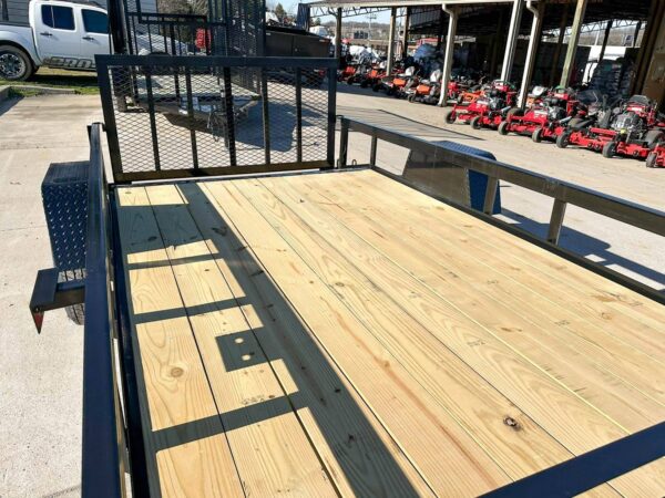 6'4" x 12 Powder Coated Dovetail Utility Trailer 3500lb Axle Powder Coated - Image 16