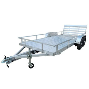 6.4' x 16' All Aluminum Utility Trailer Dual Axle Straight Deck