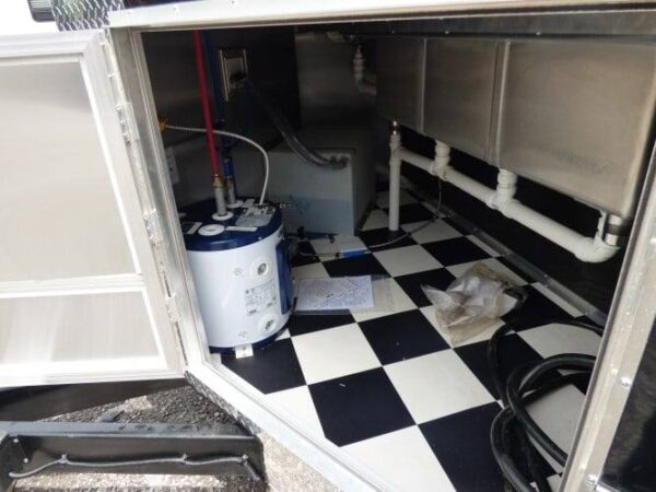 8.5' x 14' Black Concession BBQ Food Event Catering Trailer - Image 3
