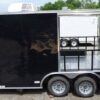 8.5' x 14' Black Concession BBQ Food Event Catering Trailer - Image 12