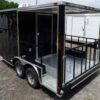 8.5' x 14' Black Concession BBQ Food Event Catering Trailer - Image 5