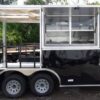 8.5' x 14' Black Concession BBQ Food Event Catering Trailer - Image 33