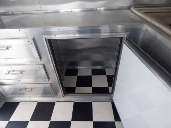 8.5' x 14' Black Concession BBQ Food Event Catering Trailer - Image 22