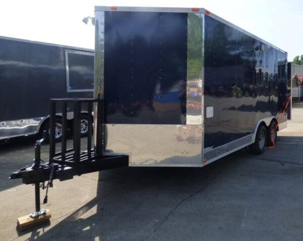 8.5' x 16' Concession Food Trailer Indigo Blue Catering Event - Image 12