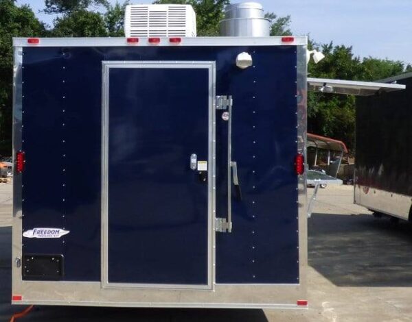 8.5' x 16' Concession Food Trailer Indigo Blue Catering Event - Image 18