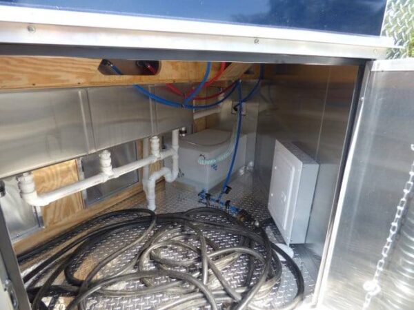 8.5' x 16' Concession Food Trailer Indigo Blue Catering Event - Image 20