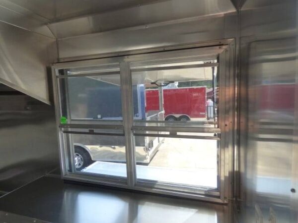 8.5' x 16' Concession Food Trailer Indigo Blue Catering Event - Image 4