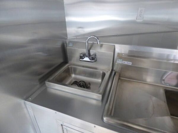 8.5' x 16' Concession Food Trailer Indigo Blue Catering Event - Image 29