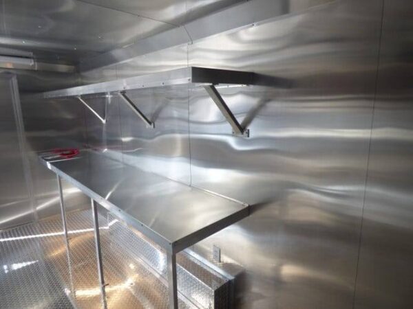 8.5' x 16' Concession Food Trailer Indigo Blue Catering Event - Image 13