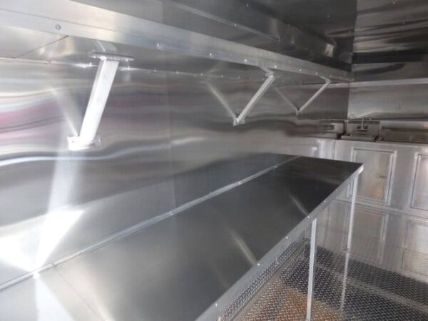 8.5' x 16' Concession Food Trailer Indigo Blue Catering Event - Image 26