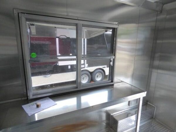 8.5' x 16' Concession Food Trailer Red BBQ Event Catering - Image 15