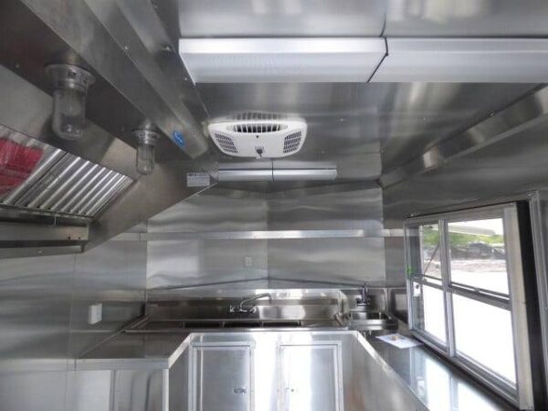 8.5' x 16' Concession Food Trailer Red BBQ Event Catering - Image 26