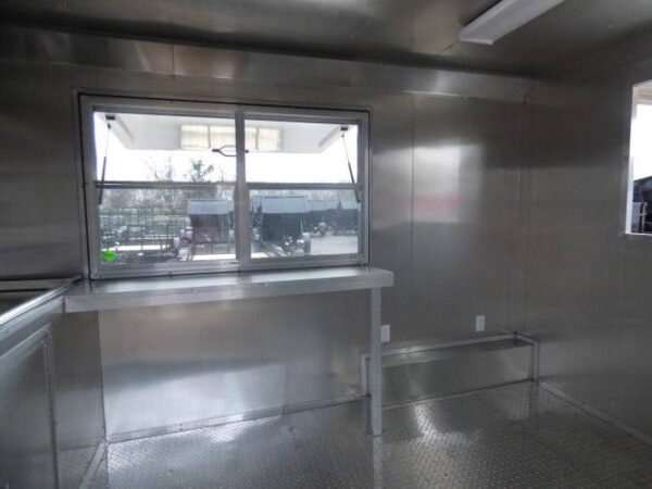 8.5' x 16' Concession BBQ Food Trailer Yellow Event Catering - Image 12