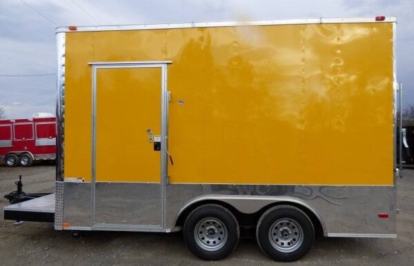 8.5' x 14' Concession Food Trailer Yellow Event Catering - Image 32