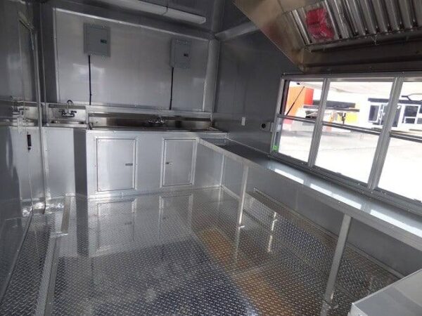 8.5' x 14' Concession Food Trailer Yellow Event Catering - Image 6