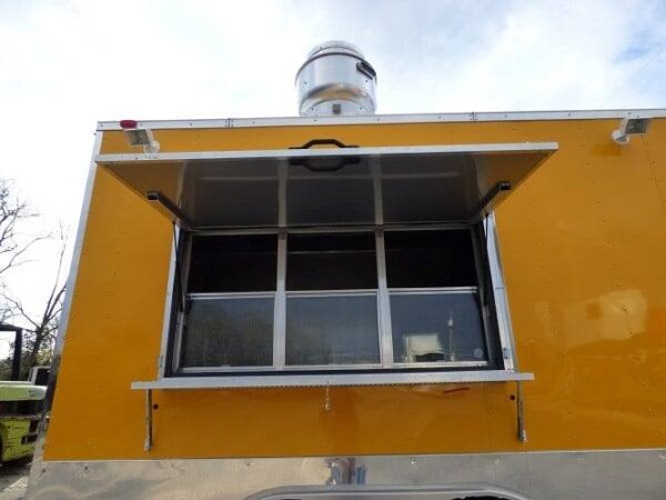 8.5' x 14' Concession Food Trailer Yellow Event Catering - Image 9