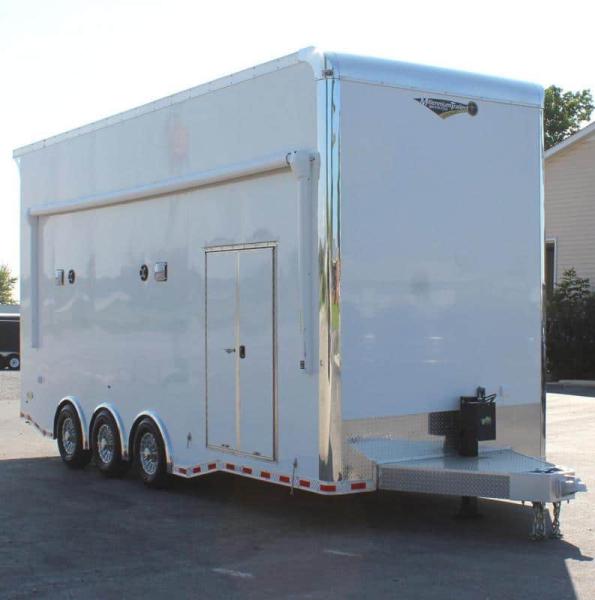 Enclosed Aluminum Stacker Trailer 2024 24′ Haulmark Edge 13′ Lift Fully Loaded #5092 - Image 5