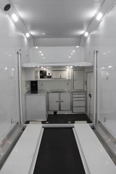 Enclosed Aluminum Stacker Trailer 2024 24′ Haulmark Edge 13′ Lift Fully Loaded #5092 - Image 3