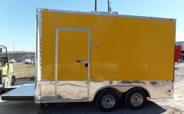 8.5' x 14' Concession Food Trailer Yellow Event Catering - Image 41
