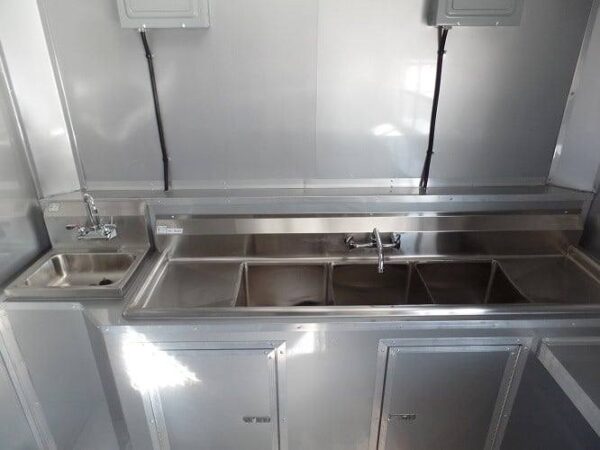 8.5' x 14' Concession Food Trailer Yellow Event Catering - Image 24