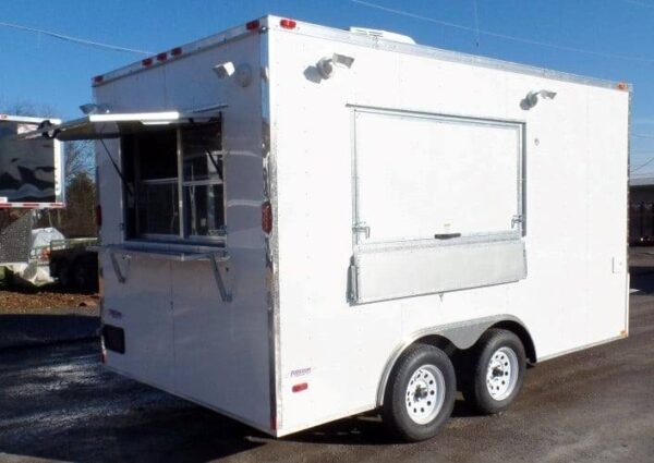 8.5' x 14' White Concession Food Trailer Event Catering - Image 22