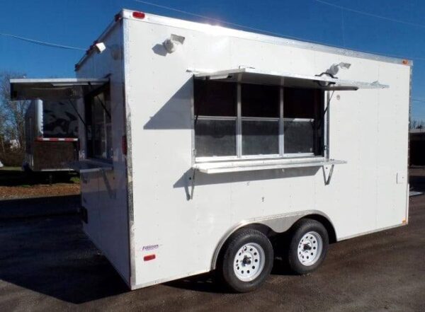 8.5' x 14' White Concession Food Trailer Event Catering - Image 2
