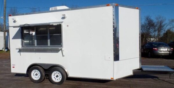 8.5' x 14' White Concession Food Trailer Event Catering - Image 13