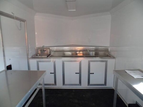 8.5' x 14' White Concession Food Trailer Event Catering - Image 41