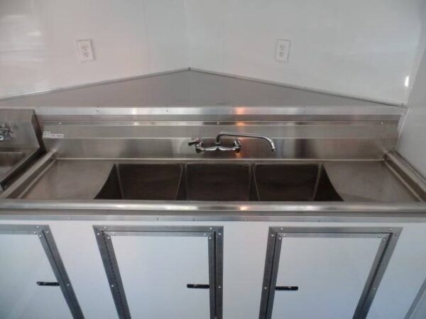 8.5' x 14' White Concession Food Trailer Event Catering - Image 33