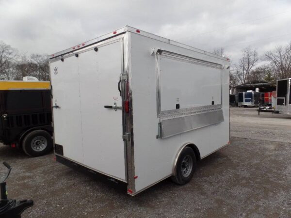 8.5' x 12' Concession Trailer White Event Catering Food - Image 5