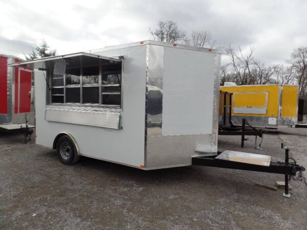 8.5' x 12' Concession Trailer White Event Catering Food - Image 4