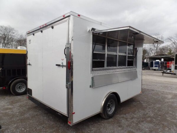 8.5' x 12' Concession Trailer White Event Catering Food - Image 9