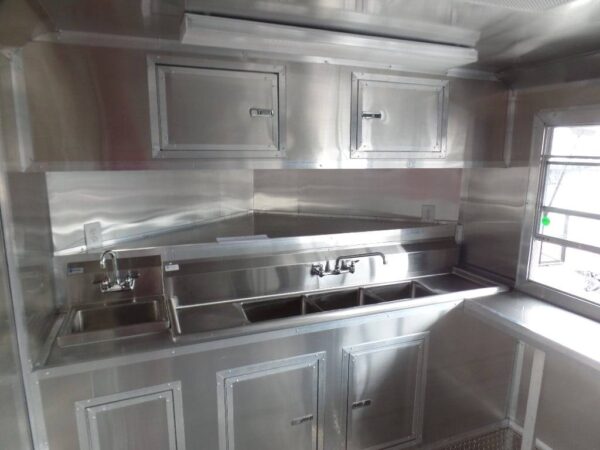 8.5' x 12' Concession Trailer White Event Catering Food - Image 11