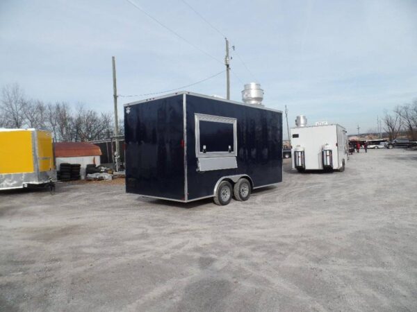 8.5' x 16' Concession Food Indigo Blue Trailer With Appliances - Image 11
