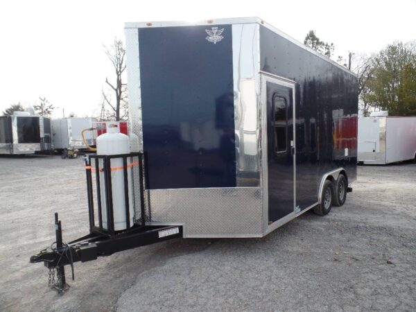 8.5' x 16' Concession Food Indigo Blue Trailer With Appliances - Image 10