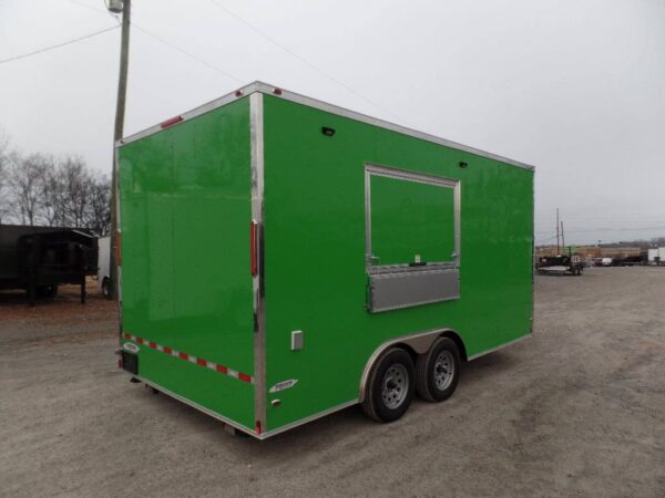 8.5' x 16' Concession Food Trailer Electric Green - Image 14