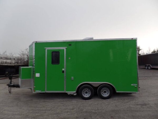 8.5' x 16' Concession Food Trailer Electric Green - Image 6
