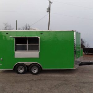 8.5' x 16' Concession Food Trailer Electric Green