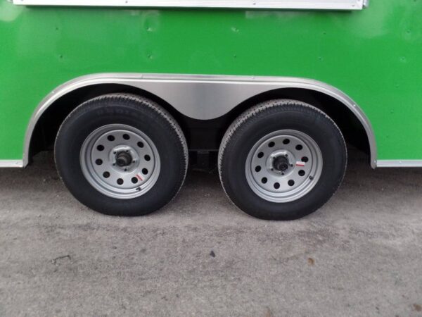 8.5' x 16' Concession Food Trailer Electric Green - Image 7