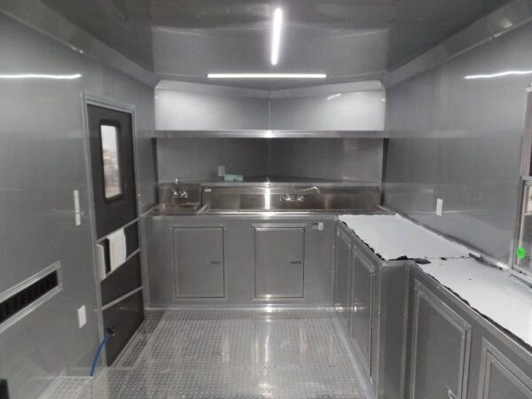 8.5' x 16' Concession Food Trailer Electric Green - Image 18